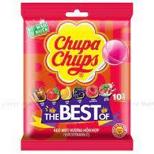 Kẹo mút Chupa Chups hương trái cây hỗn hợp gói 100g