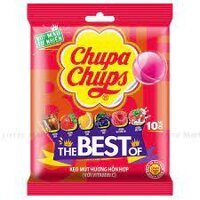 Kẹo Mút Chupa Chups Hương Trái Cây Hỗn Hợp Gói 100g (10 Cây)