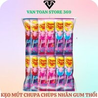 Kẹo mút CHUPA CHUPS nhân gum thổi big babol hương dâu cola việt quất que 12g