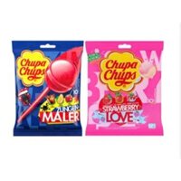 Kẹo mút Chupachups Mix Vị trái cây & vị dâu tổng hợp 120g (bịch 10 cây)