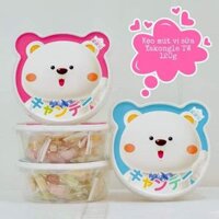 KẸO MÚT HỘP GẤU VỊ SỮA MÀU XANH 120G ĐÀI LOAN (HỘP)