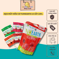Kẹo Mút Hữu Cơ Yumearth 14 cây - MangoBaby