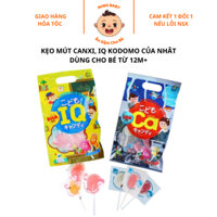 Kẹo mút kodomo iq và ca của nhật bổ sung dha cho bé từ 12 tháng thơm ngon vị trái cây (túi 10 cây), Minh Baby Store