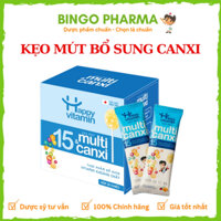 Kẹo mút Multi & Canxi Happy Vitamin tăng cường sức đề kháng, hỗ trợ phát triển chiều cao