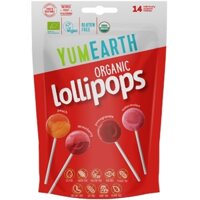 Kẹo mút mút trái cây hữu cơ (Organic Lollipops) - Yumearth