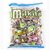Kẹo mút sữa Milkita- Kẹo mút tuổi thơ gói 50c (450gr)