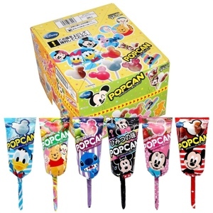 Kẹo mút trái cây Glico Popcan Mickey