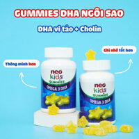 KẸO NEO KIDS GUMMIES OMEGA 3 DHA H/60V- GIÚP BÉ PHÁT TRIỂN TRÍ NÃO VÀ TĂNG CƯỜNG THỊ LỰC