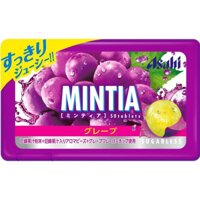 Kẹo ngậm bạc hà Mintia Grape Mint 50 viên nhỏ (Sugarless)