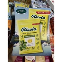 Kẹo Ngậm Chanh Bạc Hà Không Đường Ricola Lemon Mint Sugar Free 105 viên của Mỹ