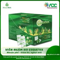 Kẹo ngậm CODATUX ADC Vĩ 4 viên [Hộp 80 viên] – Hỗ trợ giảm ho, giảm nghẹt mũi, nhuận phế