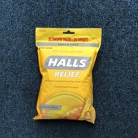 Kẹo ngậm Halls Sugar Free 70 viên của Mỹ