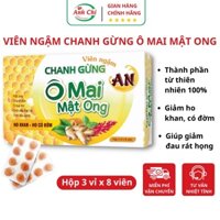 Kẹo ngậm ho Chanh Gừng Ô Mai Mật Ong Anh Chi Pharma giảm ho khan, ho có đờm, sưng  đau rát họng Anh Chi Pharma