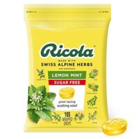 kẹo ngậm ho Ricola Lemon Mint 105 viên của Mỹ