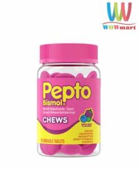 Kẹo ngậm hỗ trợ dạ dày Pepto Bismol vị Berry Mint 70 viên