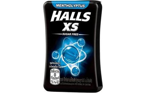 Kẹo ngậm không đường Halls XS vị bạc hà hộp 15g