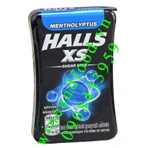 Kẹo ngậm không đường Halls XS vị bạc hà hộp 15g