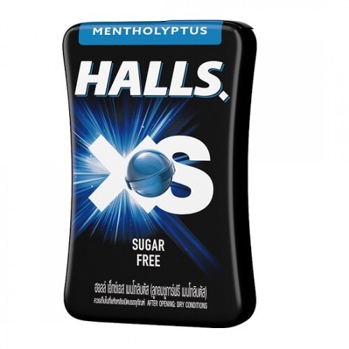 Kẹo ngậm không đường Halls XS vị bạc hà hộp 15g