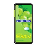 Kẹo ngậm không đường hương nho bạc hà Mentos hộp 17.5g (1 Hộp)