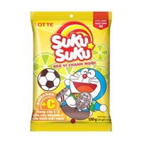 Kẹo ngậm Lotte Suku Suku hương chanh muối gói 120g (từ 4 tuổi)