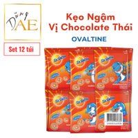 Kẹo Ngậm Ovaltine vị Socola Thái Lan Ovaltine Tablet Malt Chocolate Flavoured - Set 12 Gói x 12g