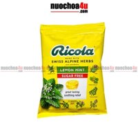 Kẹo Ngậm Thông Cổ Không Đường Thụy Sĩ RICOLA - Lemon Mint Sugar Free 105 viên