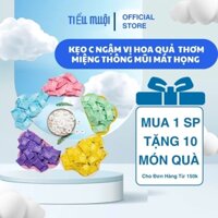 Kẹo Ngậm Trái Cây Bạc Hà Mix Vị Vitamin C Thơm Miệng Mát Lạnh - Kẹo Bổ Sung C, Giảm Ho Thông Cổ Mát Họng - Tiểu Muội