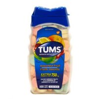Kẹo ngậm trị đau bao tử Tums Extra Strength 750mg (100 viên)