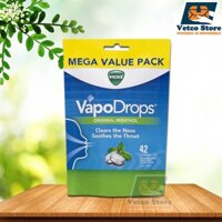 Kẹo Ngậm Vicks VapoDrops Original Menthol 42 Viên
