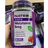 kẹo ngủ 5mg, 10mg 90 viên và 180 viên gummy ngủ ngon melatonin sleep natrol của Mỹ