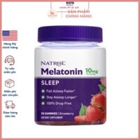 Kẹo ngủ date 2024 Natrol Melatonin sleep Gummies 10mg  - EDS Hàng Mỹ