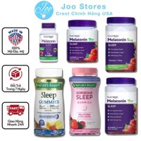 Kẹo Ngủ Melatonin Natrol Sleep Gummies -Kẹo dẻo ngủ ngon, hỗ trợ giấc ngủ 5mg 10mg hộp 90v 180v Mỹ [Joo Stores] VC-011