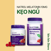 Kẹo ngủ Melatonin Natrol Gummies kẹo dẻo hỗ trợ giấc ngủ ngon 10mg 90 viên date 01/2026 - Hộp 90v