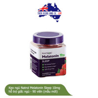 Kẹo ngủ Natrol Melatonin Sleep hỗ trợ giấc ngủ 10mg - 90 viên (mẫu mới)