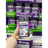 Kẹo ngủ ngon 5mg - Natrol Melatonin Gummies Mỹ 180V mẩu mới