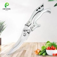 Kéo Nhà Bếp ORNOOU, Kéo Gia Cầm Tiết Kiệm Nhân Công Sắc Nét, Kéo Cắt Tỉa Thép Không Gỉ Lò Xo Nạp Thực Phẩm Kéo Nhà Bếp