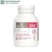 Kẹo nhai bổ sung kẽm Úc Bio Island Zinc 120 viên