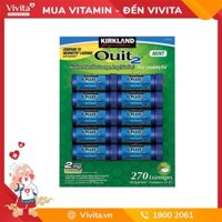Kẹo Nhai Kirkland Gum Quit 2 Hỗ Trợ Cai Thuốc Lá (Hộp 270 Viên)