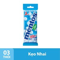 Kẹo nhai Mentos bạc hà gói 3 thỏi LazadaMall