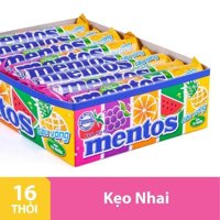 Kẹo Nhai Mentos Cầu Vồng Hộp 16 Thỏi 29.7gr