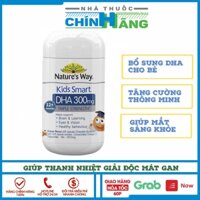 Kẹo Nhai Nature’s Way Kids Smart DHA 300mg - Tăng Cường Cho Trẻ Khả Năng Nhận Thức Và Trí Thông Minh - Lọ 50 Viên