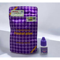 Keo nối mi Crystal Glue tím, keo Hàn Quốc ít cay, khô 2s-3s