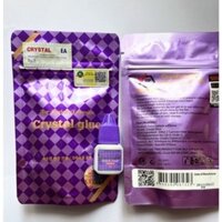 Keo nối mi Crystal glue tím, keo Hàn Quốc ít cay, khô 2s-3s dành cho thợ chuyên nghiệp