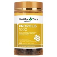 Keo ong Healthy Care Propolis 1000mg 200 viên tăng cường hệ miễn dịch