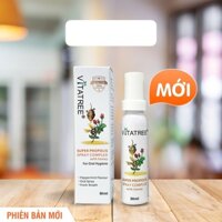 Keo ong xịt họng Vitatree super propolis spray complex with manuka 15+ 30ml Extate Official Mall