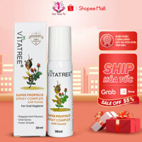 Keo ong xịt họng vitatree super propolis spray complex with manuka 15+ 30ml Healthy Care Quatangme1