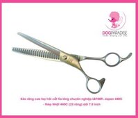 Kéo răng cưa tay trái cắt tỉa lông chuyên nghiệp 7 inch - LB-700FL-Japan 440C-thép Nhật 440C (23 răng) - Left Chunker Scissor 7.0