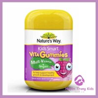 Kẹo rau củ Vitamin Nature's Way Kids Smart VITA Gummies Multi-Vitamin +Vegies Huyền Trang Kids shop Mẹ và bé