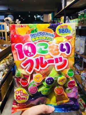 Kẹo Ribon trái cây 10 hương vị 180gr