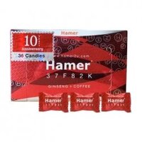 Kẹo sâm Hamer Ginseng & Coffee Candy Hộp 36 viên